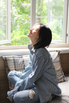 美女健身教练